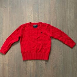 Polo by Ralph Lauren 3T Boys cable knit sweater